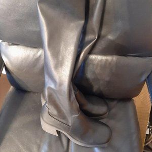 NEW ! Steve Madden Women Baily Over Knee High Platform Boot Black Size 9.5